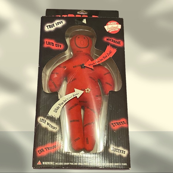 Accoutrements Other - Novelty Red Voodoo Doll Archie McPhees Pin Doll NIB Retro Halloween Hot Topic